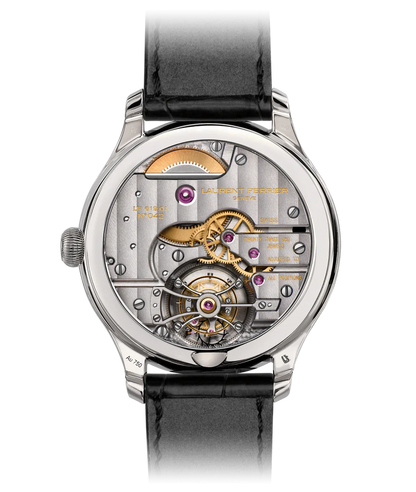 Laurent Ferrier - Classic Tourbillon Black Onyx - 41 MM - White Gold - Black Onyx Dial - Black Leather Strap - LCF001.02.G1.N01