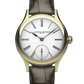 Laurent Ferrier - Classic Tourbillon White Enamel Grand Feu - 41 MM - Yellow Gold - White Enamel Dial - Dark Brown Leather Strap - LCF001.02.J1.E10