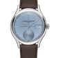 Laurent Ferrier - Classic Auto Horizon - 40 MM - Stainless Steel - Horizon Blue Dial - Taupe Leather Strap - LCF046.AC.CG1