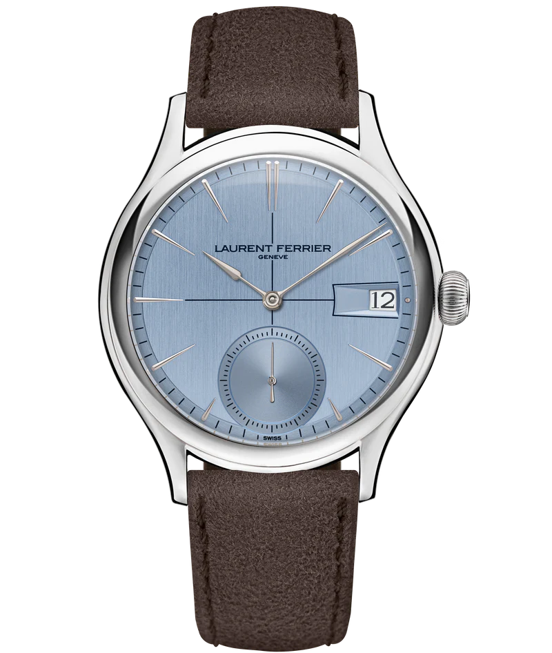Laurent Ferrier - Classic Auto Horizon - 40 MM - Stainless Steel - Horizon Blue Dial - Taupe Leather Strap - LCF046.AC.CG1
