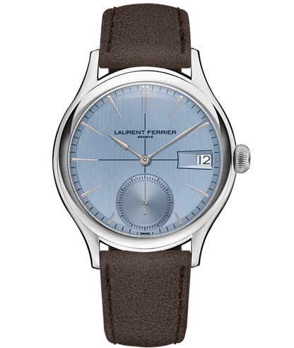 Laurent Ferrier - Classic Auto Horizon - 40 MM - Stainless Steel - Horizon Blue Dial - Taupe Leather Strap - LCF046.AC.CG1