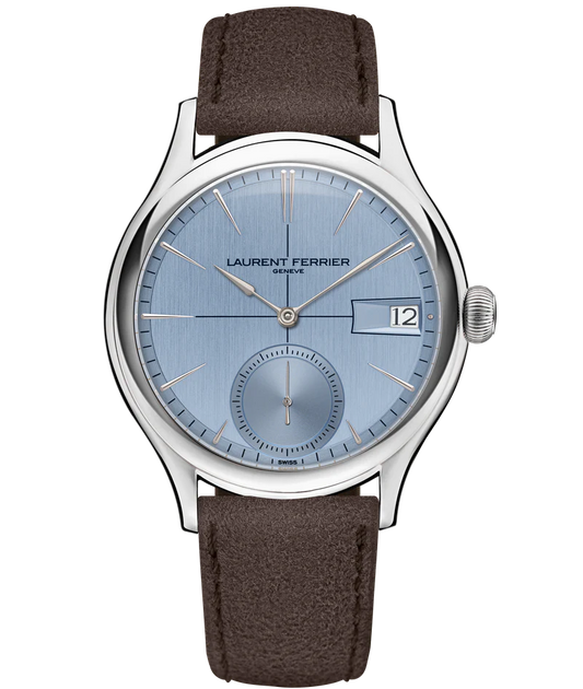 Laurent Ferrier - Classic Auto Horizon - 40 MM - Stainless Steel - Horizon Blue Dial - Taupe Leather Strap - LCF046.AC.CG1