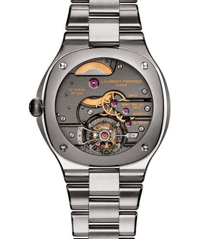 Laurent Ferrier - Grand Sport Tourbillon Pursuit - 44 MM - Titanium - Salmon Dial - Titanium Bracelet - LCF044.02.T1.RN1