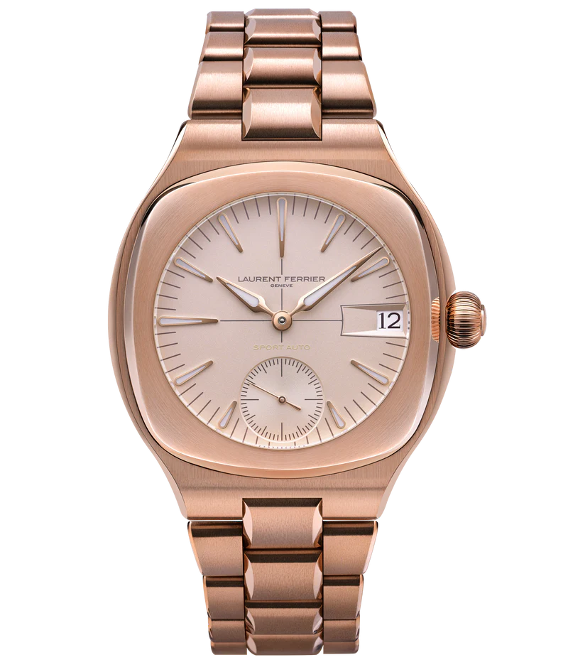 Laurent Ferrier - Sport Auto 79 - 41.5 MM - Red Gold - Opaline Cream Dial - Red Gold Bracelet - LCF040.R5.GR1C1