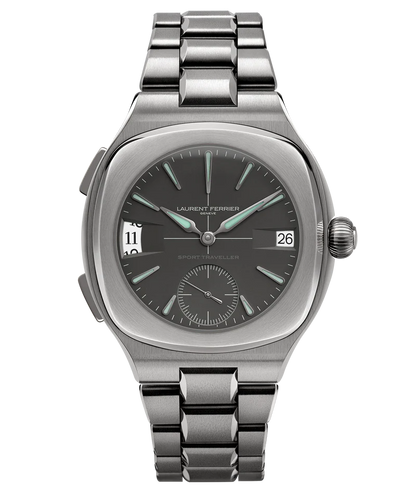 Laurent Ferrier - Sport Traveller Slate Gray - 42 MM - Titanium - Anthracite Opaline Gray Dial - Titanium Bracelet - LCF045.T1.NG1C7