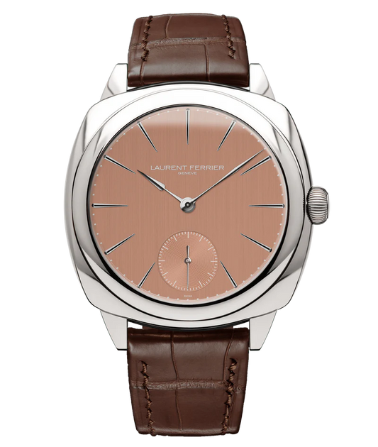 Laurent Ferrier - Square Micro-Rotor Autumn - 41 MM - White Gold - Autumn Dial - Brown Leather Strap - LCF013.G1.RG1
