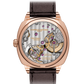 Laurent Ferrier - Square Micro-Rotor Silver - 41 MM - Red Gold - Silver Dial - Brown Leather Strap - LCF013.R5.GR1