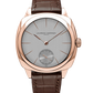 Laurent Ferrier - Square Micro-Rotor Silver - 41 MM - Red Gold - Silver Dial - Brown Leather Strap - LCF013.R5.GR1