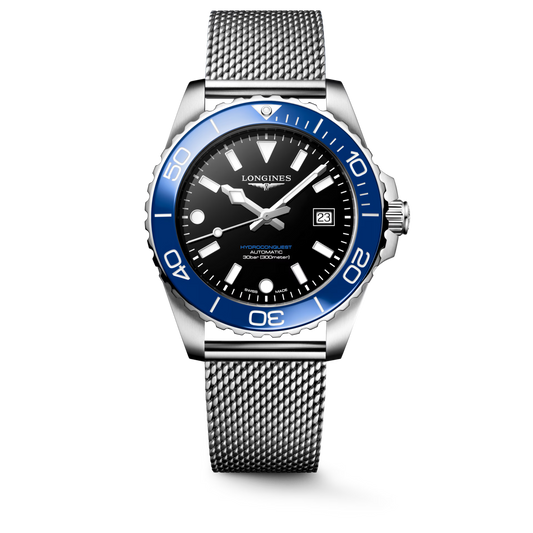 Longiness Hydroconquest - Stainless Steel - 42 MM - Black Dial - L3.788.4.90.6