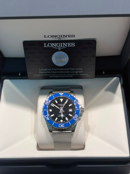 Longiness Hydroconquest - Stainless Steel - 42 MM - Black Dial - L3.788.4.90.6