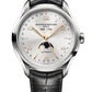 Baumé & Mercier Clifton - Stainless Steel - 43 MM  - Black Leather Strap - Silver Dial - MOA10055