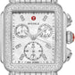 Michele - Deco - 35 MM - Stainless Steel - Diamond Bezel - White Dial - MWW06A000775