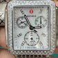 Michele - Deco - 35 MM - Stainless Steel - Diamond Bezel - White Dial - MWW06A000775