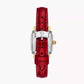 Michele Deco Madison Mini Two Tone - 24 MM - Stainless Steel, 18k Gold Plated - Diamond Bezel - Red Roman Diamond Dial - MWW06D000170