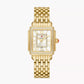 Michele Deco Madison Mid - 31 MM - Stainless Steel, 18k Gold Plated - Diamond Bezel - White Silver Diamond Dial - MWW06G000003