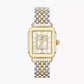 Michele Deco Madison Mid Two-Tone - 31 MM - Stainless Steel, 18k Gold Plated - Diamond Bezel - Silver Roman Diamond Dial - MWW06G000013