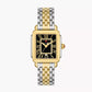 Michele Deco Madison Mid Two-Tone - 31 MM - Stainless Steel, 18k Gold Plated - Black Roman Diamond Dial - MWW06G000045