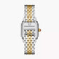 Michele Deco Madison Mid Two-Tone - 31 MM - Stainless Steel, 18k Gold Plated - Diamond Bezel - Pink Diamond Dial - MWW06G000047