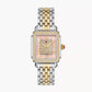 Michele Deco Madison Mid Two-Tone - 31 MM - Stainless Steel, 18k Gold Plated - Diamond Bezel - Pink Diamond Dial - MWW06G000047