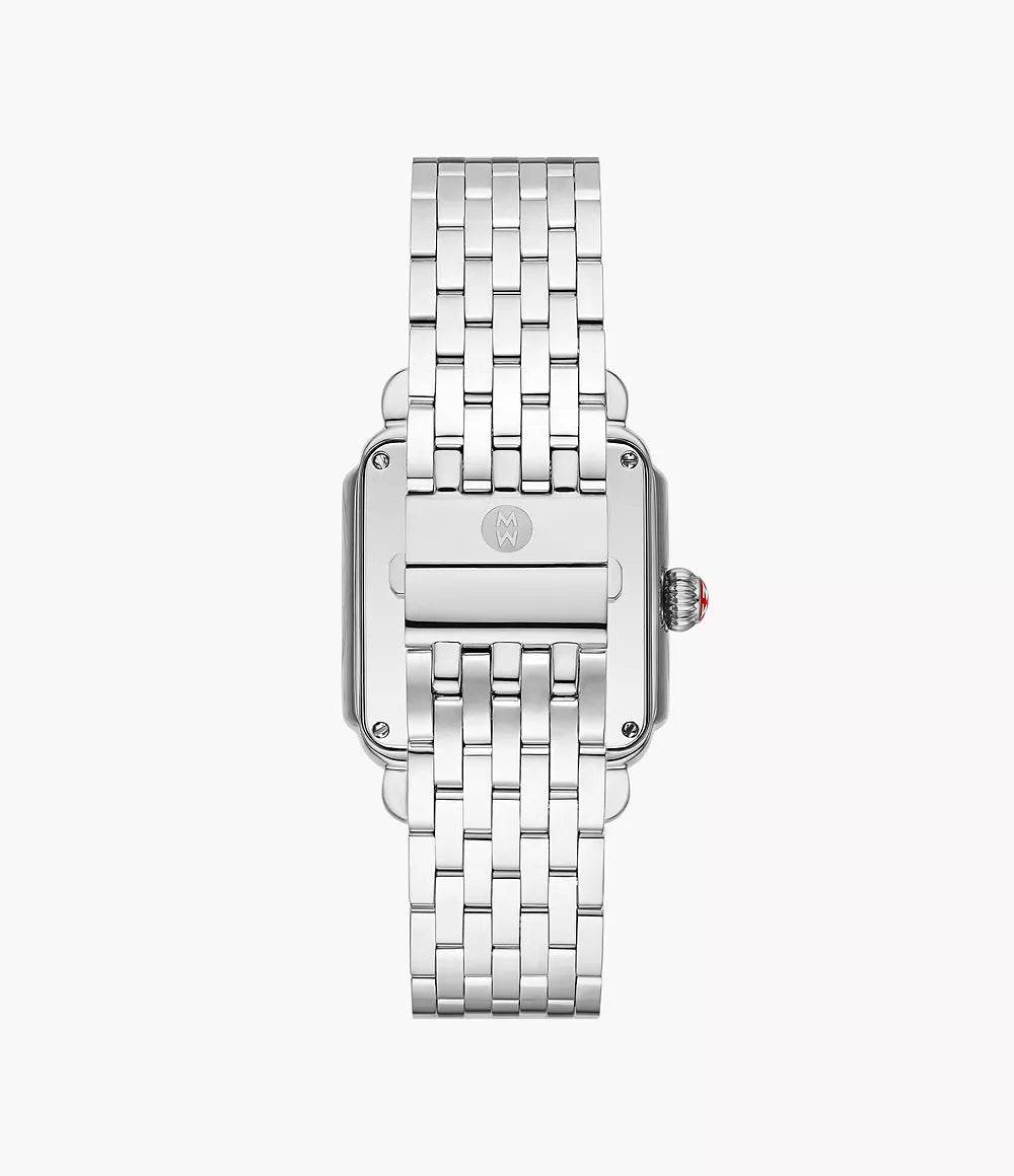 Michele Deco Madison - 35 MM - Stainless Steel - Silver Roman Diamond Dial - MWW06T000141