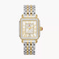 Michele Deco Madison Two Tone - 33 MM - Stainless Steel, 18k Gold Plated - Diamond Bezel - Silver Roman Diamond Dial - MWW06T000144