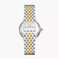 Michele Serein Mid Two Tone - 36 MM - Stainless Steel, 18k Gold Plated - Silver Roman Diamond Dial - MWW21B000148