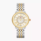 Michele Serein Mid Two Tone - 36 MM - Stainless Steel, 18k Gold Plated - Silver Roman Diamond Dial - MWW21B000148