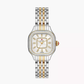 Michele Meggie Two Tone - 29 MM - Stainless Steel - Diamond Bezel - Mother of Pearl Diamond Dial - MWW33B000002