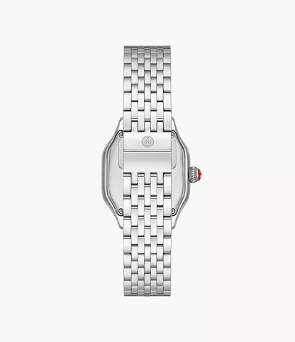 Michele Meggie - 29 MM - Stainless Steel - Diamond Bezel - White Diamond Dial - MWW33B000001