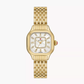 Michele Meggie - 29 MM - Stainless Steel, 18k Yellow Gold Plated - Mother of Pearl Diamond Dial - MWW33B000010