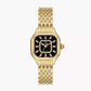 Michele Meggie - 29 MM - Stainless Steel, 18k Yellow Gold Plated - Black Diamond Dial - MWW33B000016