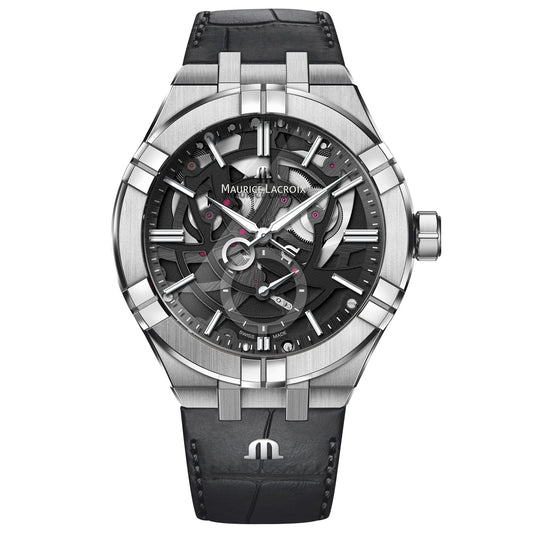 Maurice Lacroix - Aikon - 44 MM - Stainless Steel - Black Skeleton Dial - A16088