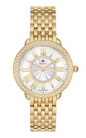 Michele - Serein Mid 18k Yellow Gold Women's Watch - 36 MM - MWW21B000160