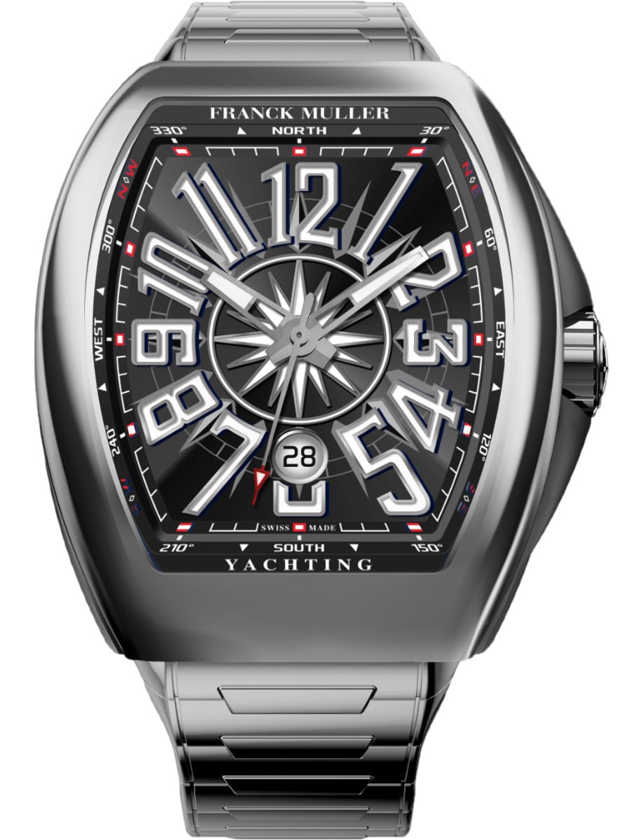 Franck Muller Vanguard Yachting - 44 MM - Steel - Black Arabic Dial - V45SCYACHTOACB