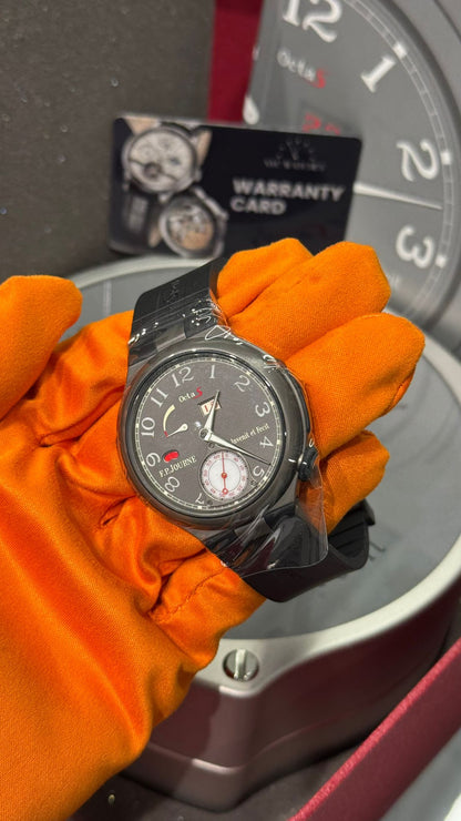 F.P. Journe Octa Sport Automatique Réserve Titanium 42 MM - Black Rubber Strap - Grey Dial - Octa Sport Automatique Réserve Titanium