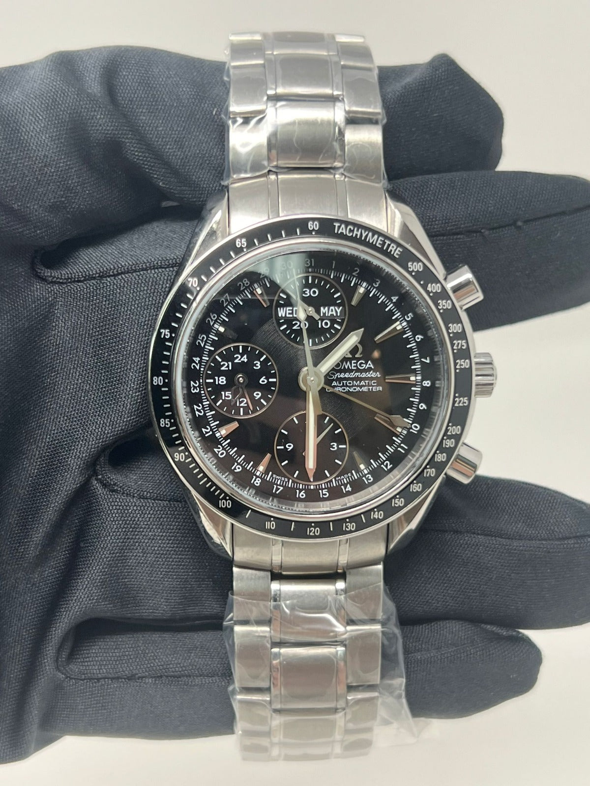 Omega - Speedmaster Daydate - 40 MM - Stainless Steel - Black Dial - 3220.50.00