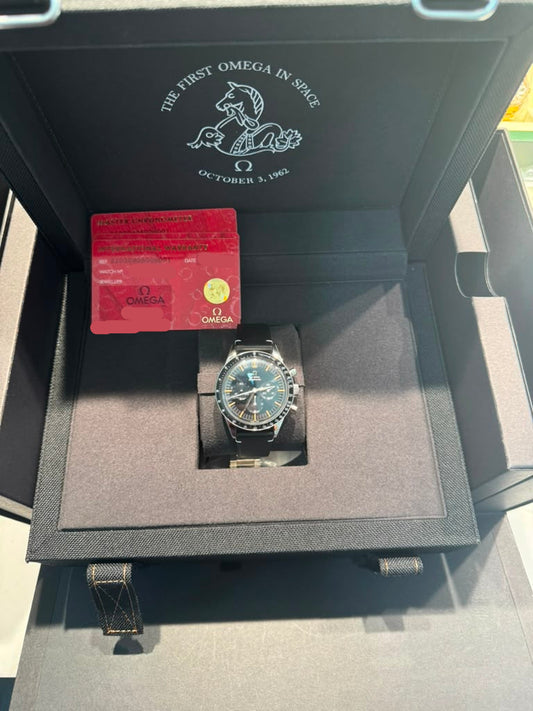 Omega FIRST Omega in Space Speedmaster - Stainless Steel - 39.7 MM - Leather Strap - Black Dial - &nbsp;310.32.40.50.06.001