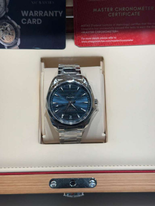 Omega Seamaster Aqua Terra Co Axial Stainless Steel 41 MM - Stainless Steel Bracelet - Blue Dial - 220.10.41.21.03.004