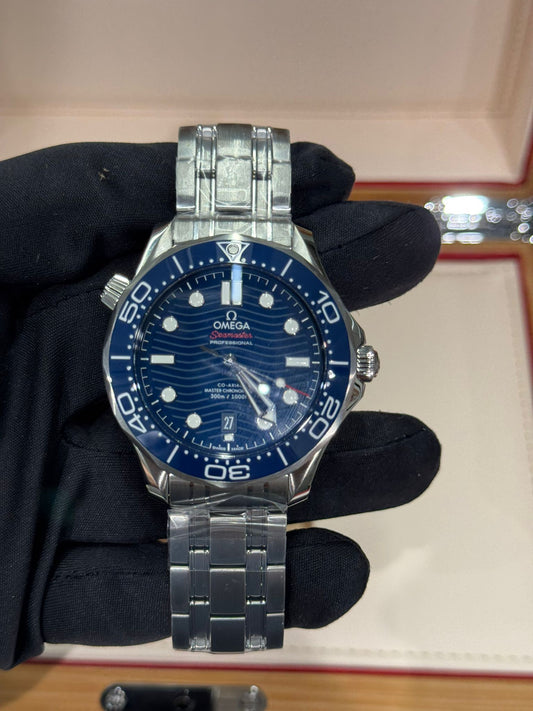 Omega Seamaster Stainless Steel 42 MM - Stainless Steel Bracelet - Blue Ceramic Dial - 210.30.42.20.03.001