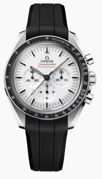 Omega Speedmaster Moonwatch Professional - Stainless Steel - 42 MM - Black Rubber Bracelet - White Dial - 310.32.42.50.04.001
