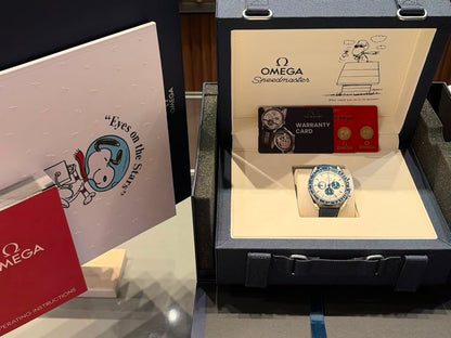 Omega Speedmaster "Silver Snoopy Award" 50th Anniversary Stainless Steel 42 MM - Coated Nylon Fabric Bracelet - Silver Dial - &nbsp;310.32.42.50.02.001