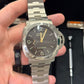 Panerai Luminor 1950 Marina Titanium 44 MM - Stainless Steel Bracelet - Brown Dial - PAM00352