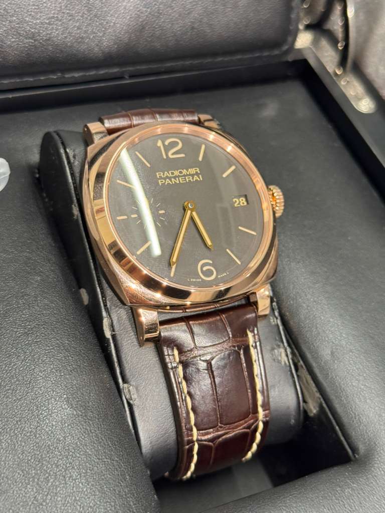 Panerai Radiomir 1940 47 MM - Rose Gold - Brown Alligator Strap - Brown Dial - PAM00515