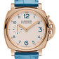 Panerai Luminor Due Polished Goldtech 42 MM - Light Blue Leather Strap - Ivory Dial - PAM00741