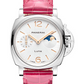 Panerai Luminor Due Stainless Steel 38 MM - Pink Alligator Strap - White Sun-Brushed Dial - PAM01180