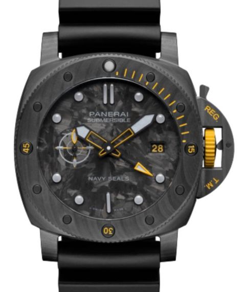 Panerai - Submersible Navy SEALs - 44 MM - Ceramic - Carbotech - Black Dial - PAM01324