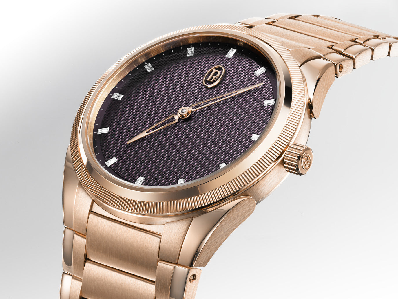 Parmigiani Fleurier Tonda PF Automatic - 36 MM - 18ct Rose Gold - Purple Diamond Dial - PFC804-2020001-200182-EN