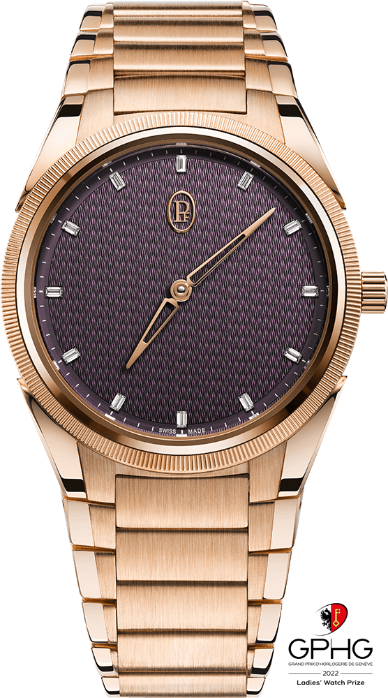 Parmigiani Fleurier Tonda PF Automatic - 36 MM - 18ct Rose Gold - Purple Diamond Dial - PFC804-2020001-200182-EN