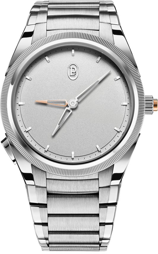 Parmigiani Fleurier Tonda PF GMT Rattrapante - Limited Edition - 40 MM - Platinum - Sandblasted Platinum Dial - PFC905-2020002-200182