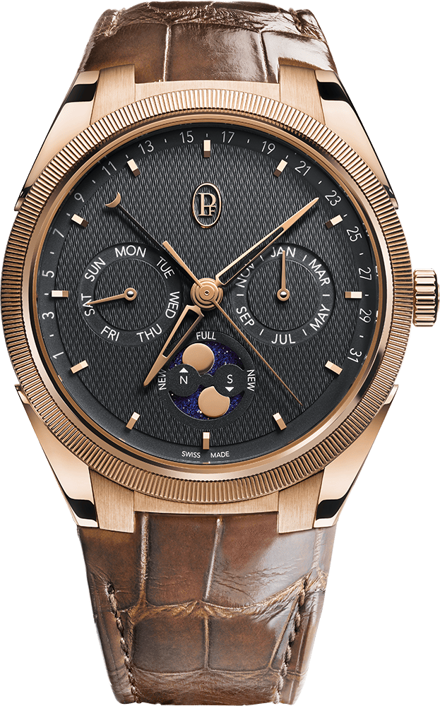 Parmigiani Fleurier Tonda PF Gregorian Annual Calendar - 42 MM - 18ct Rose Gold - Grey Dial - PFC907-2020001-300182-EN